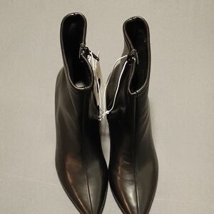 A New Day Black Ankle Booties with Pointed Toe and High Heel